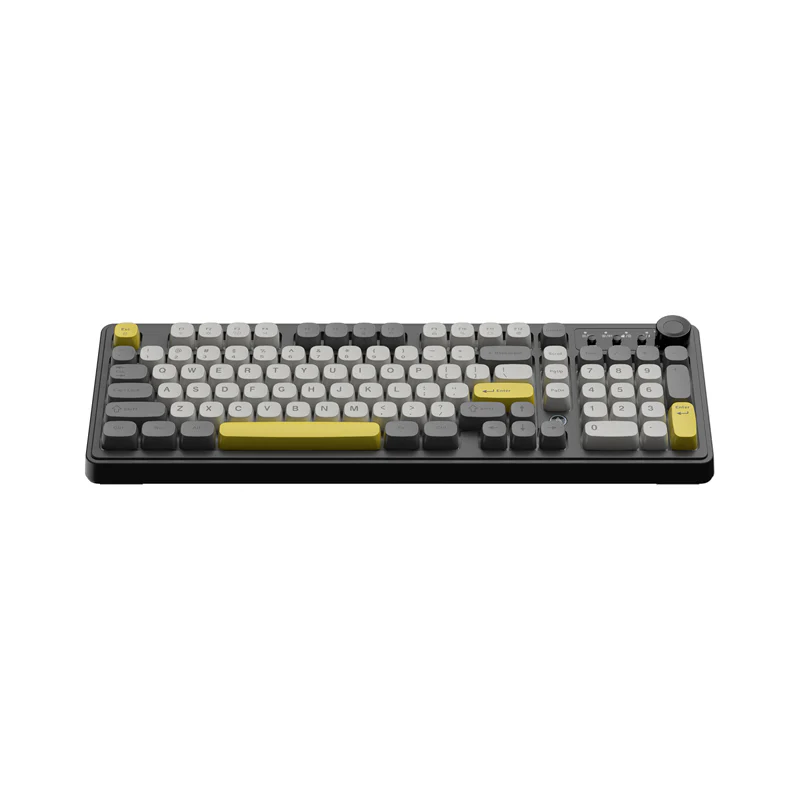 AJAZZ AF98 Keyboard Quad status LED Volume control dial 4000mAh high-capacitybattery - Image 14