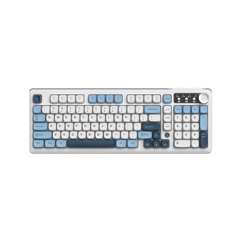AJAZZ AF98 Keyboard Quad status LED Volume control dial 4000mAh high-capacitybattery - Image 2