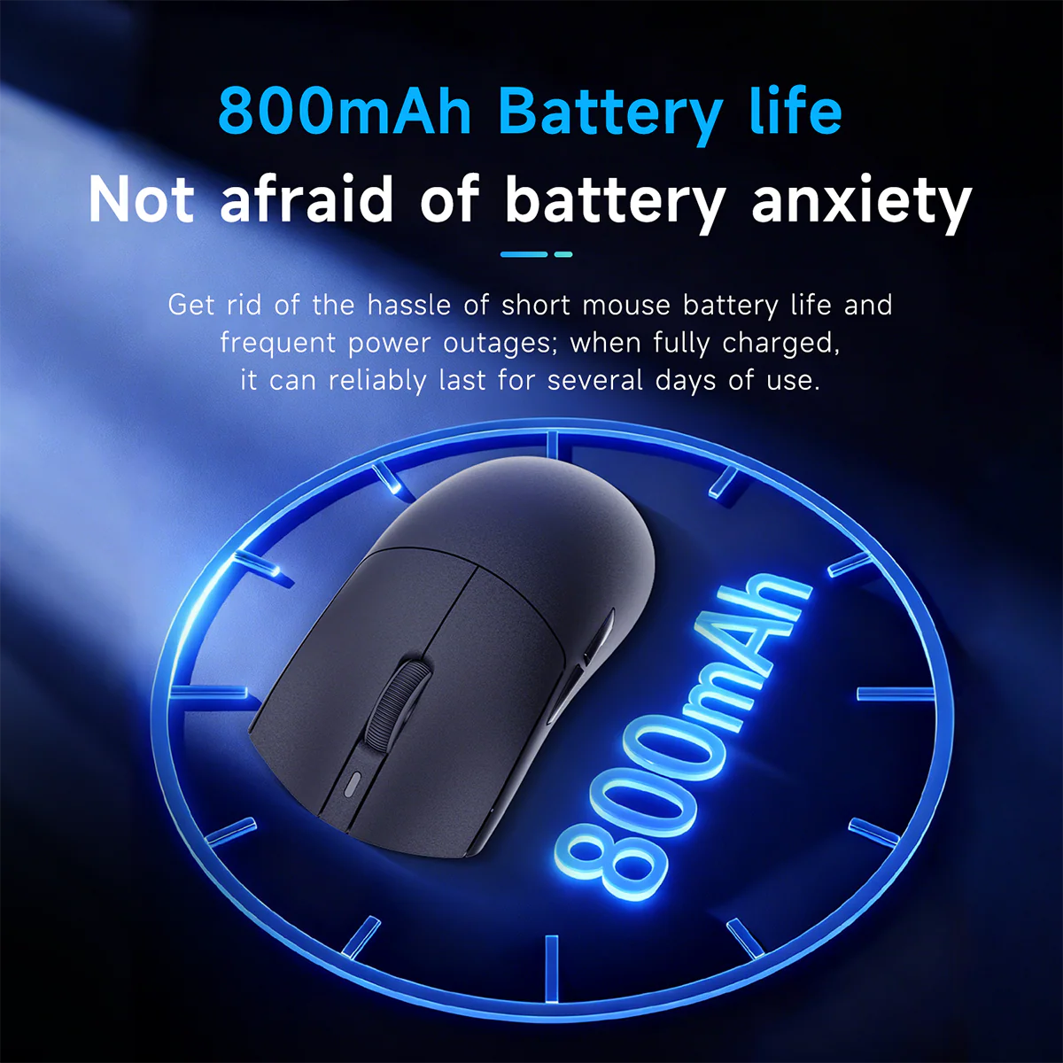 AJAZZ AJ139P V3 MC/MAX Gaming Mouse 800mAh battery PAW3311 /PAW3395 sensor with 1000Hz Polling Rate and 24000DPI 6-speed adjustable - Image 12