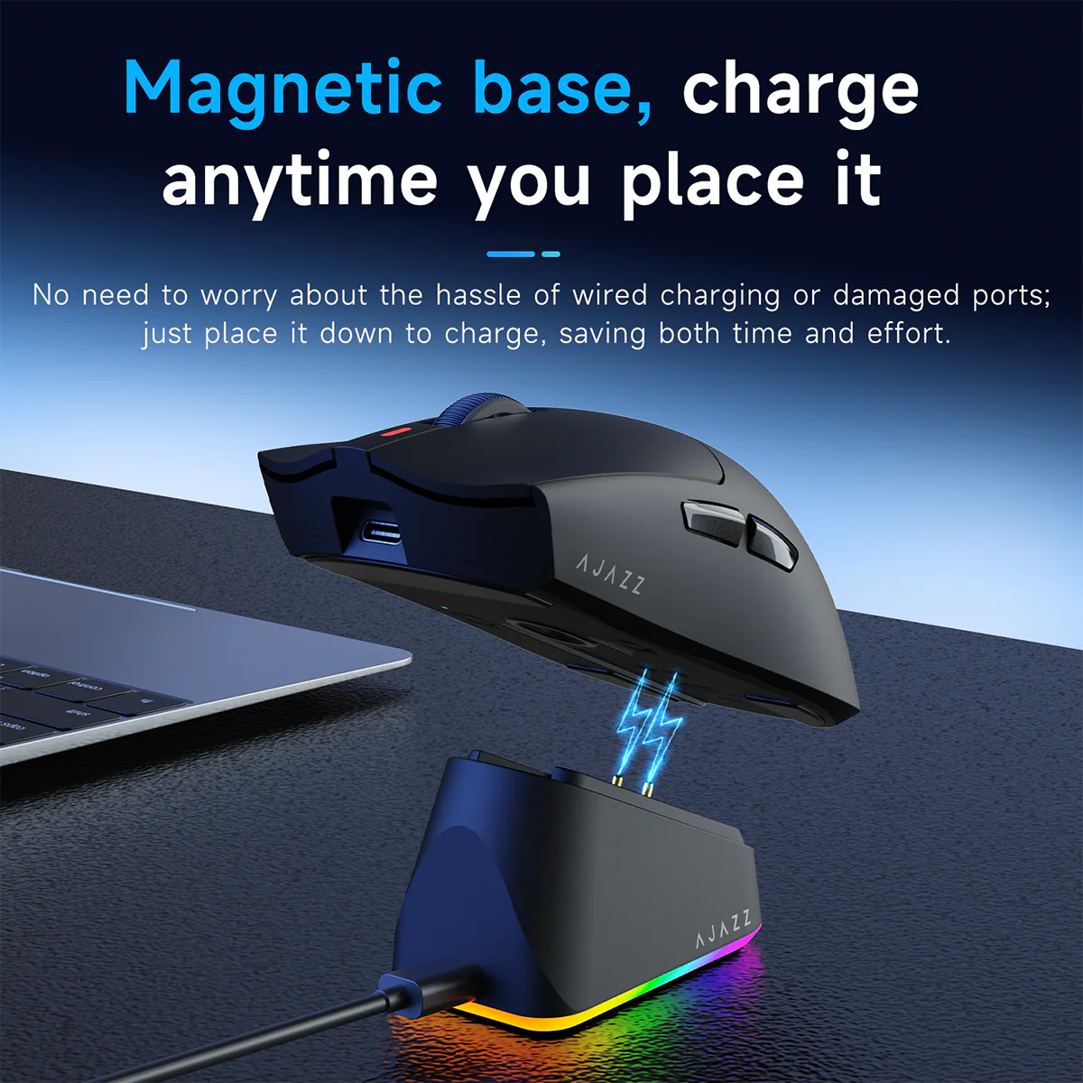 AJAZZ AJ139P V3 MC/MAX Gaming Mouse 800mAh battery PAW3311 /PAW3395 sensor with 1000Hz Polling Rate and 24000DPI 6-speed adjustable - Image 8