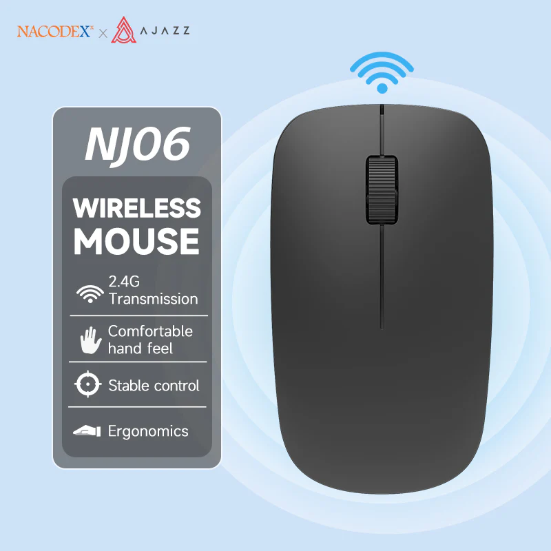 AJAZZ NJ06 Wireless optical Mouse 2.4G Optical Tracking Plug and PlayWide compatibility - Image 3
