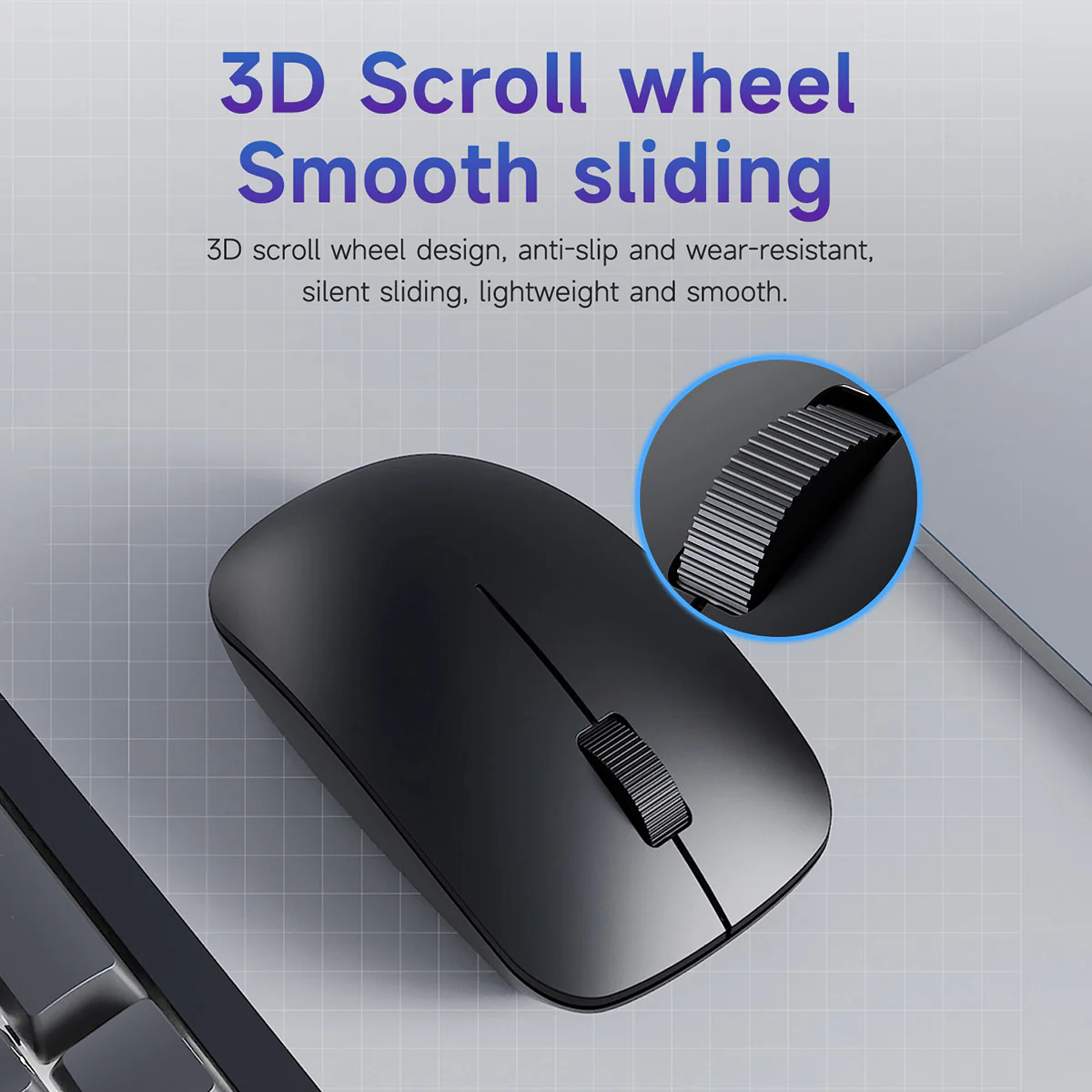 AJAZZ NJ06 Wireless optical Mouse 2.4G Optical Tracking Plug and PlayWide compatibility - Image 7