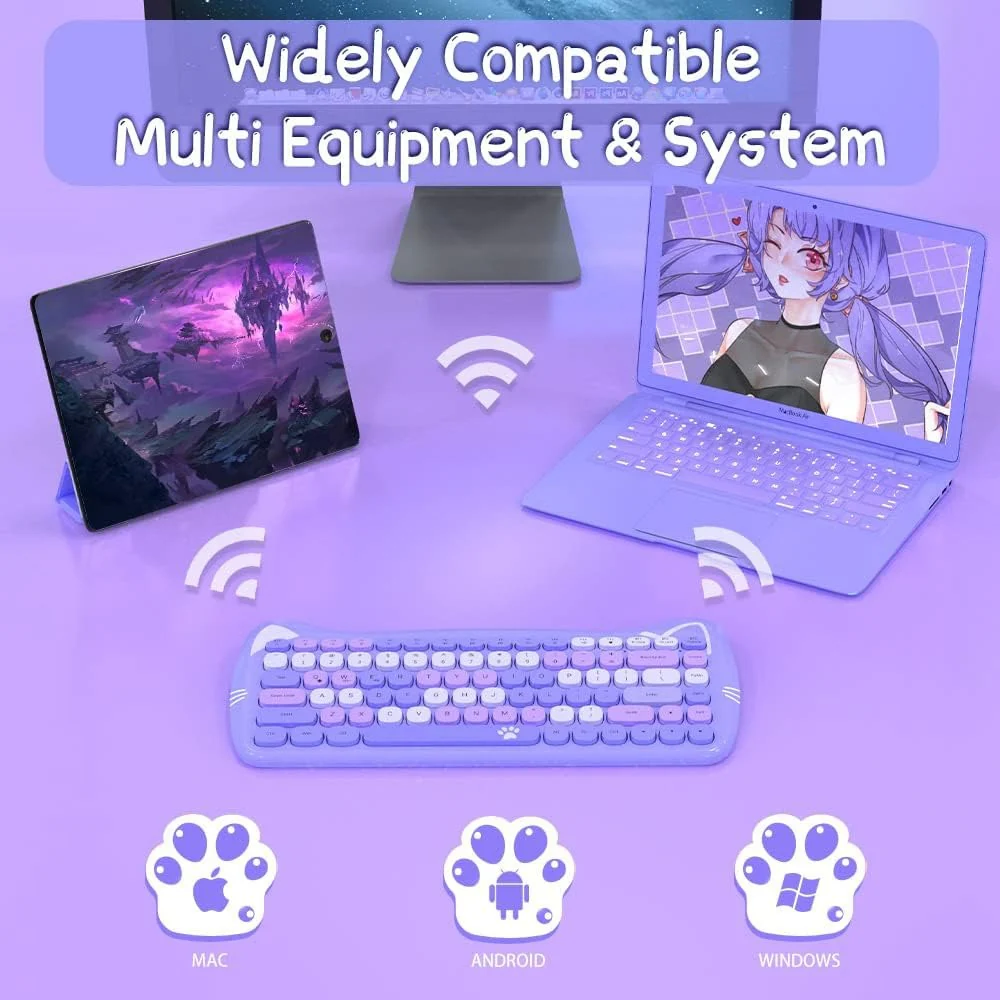 AJAZZ 3060I Compact 84-key keyboard Bluetooth connection - Image 18