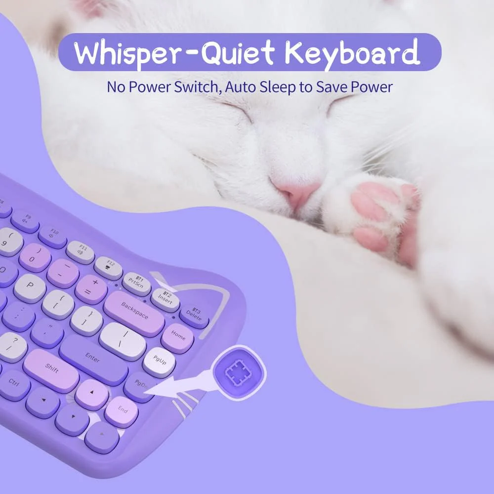 AJAZZ 3060I Compact 84-key keyboard Bluetooth connection - Image 5