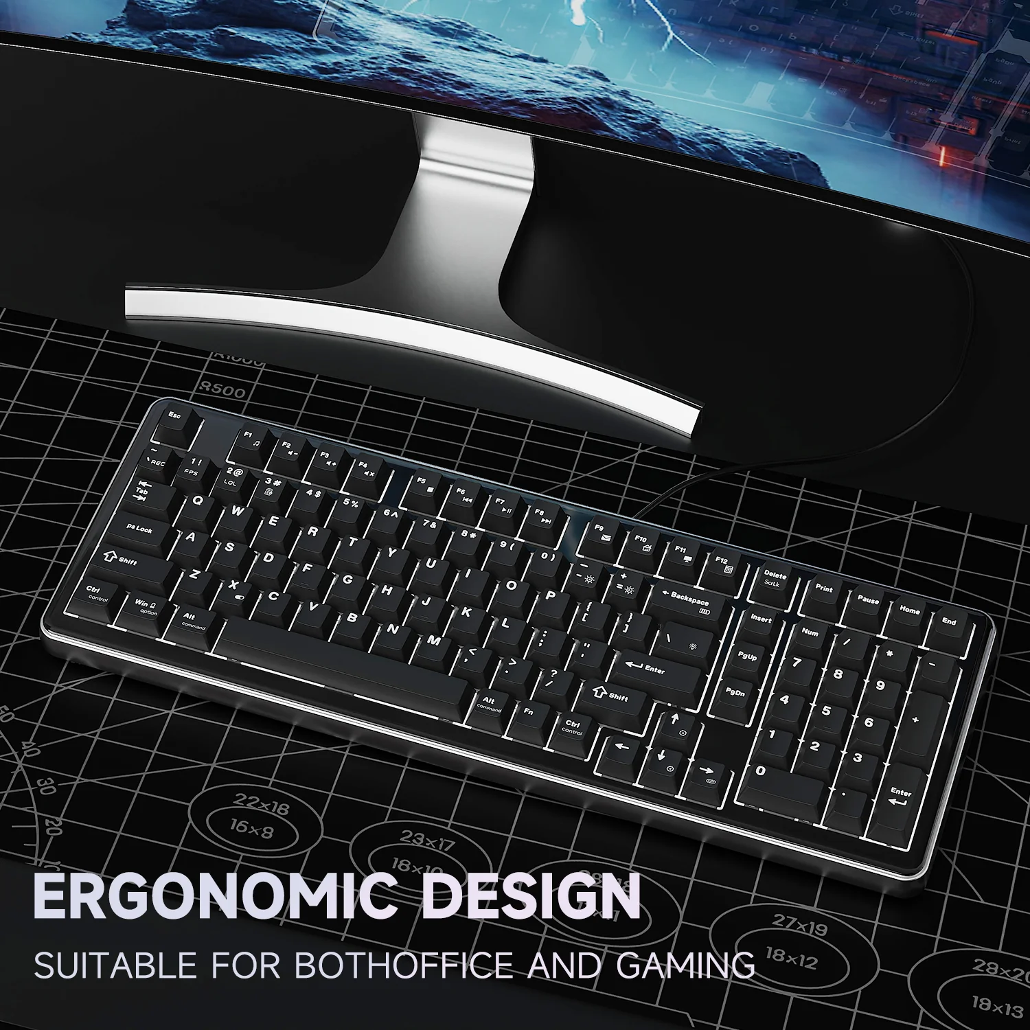 AJAZZ AC100 Aluminum Mechanical Keyboard Bluetooth Wireless 2.4G Wired Hot Swap - Image 16