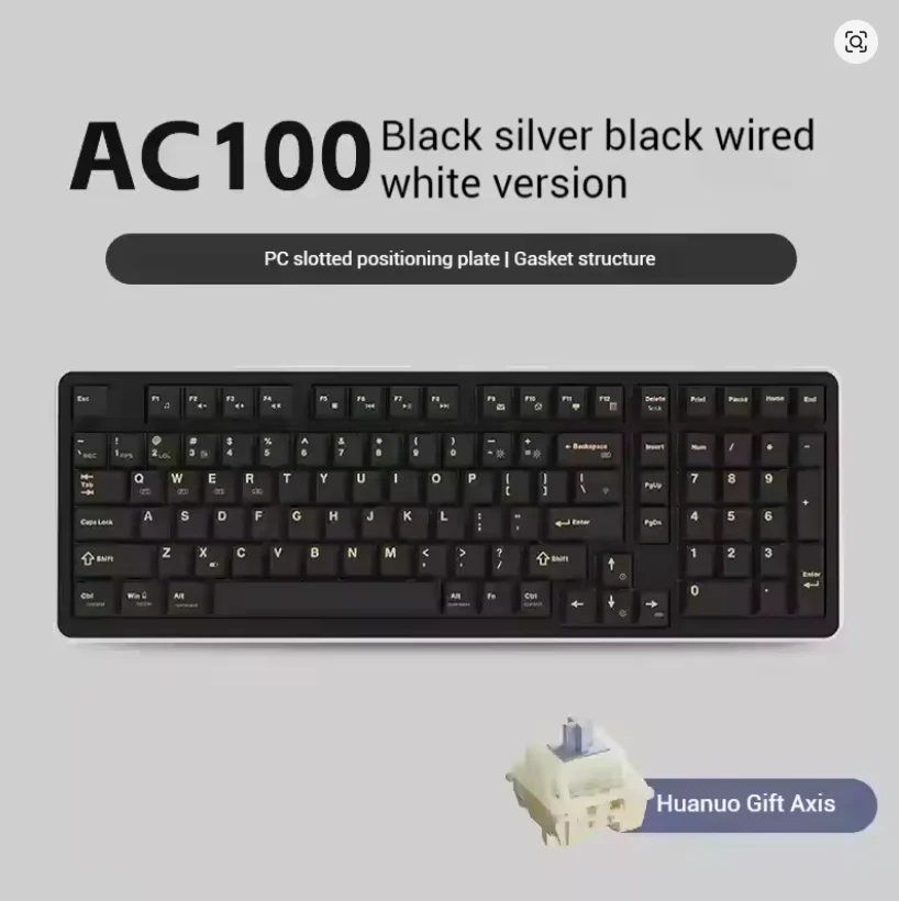 AJAZZ AC100 Aluminum Mechanical Keyboard Bluetooth Wireless 2.4G Wired Hot Swap - Image 9