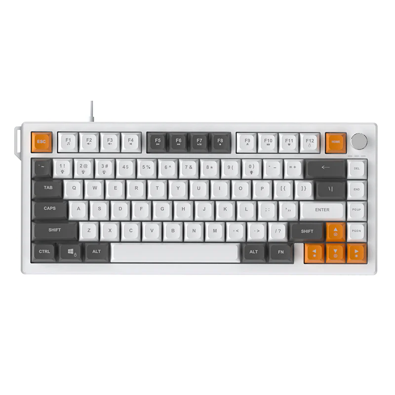 AJAZZ AF82 Gaming keyboard Series Quiet Bluetooth/2.4G Wireless/Wired 75% Layout Multimedia Knob Enjoy Dual Enjoyment for Office and Entertainment - Image 14