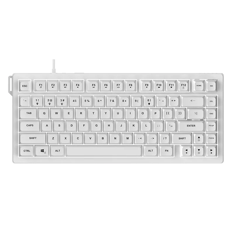 AJAZZ AF82 Gaming keyboard Series Quiet Bluetooth/2.4G Wireless/Wired 75% Layout Multimedia Knob Enjoy Dual Enjoyment for Office and Entertainment - Image 15