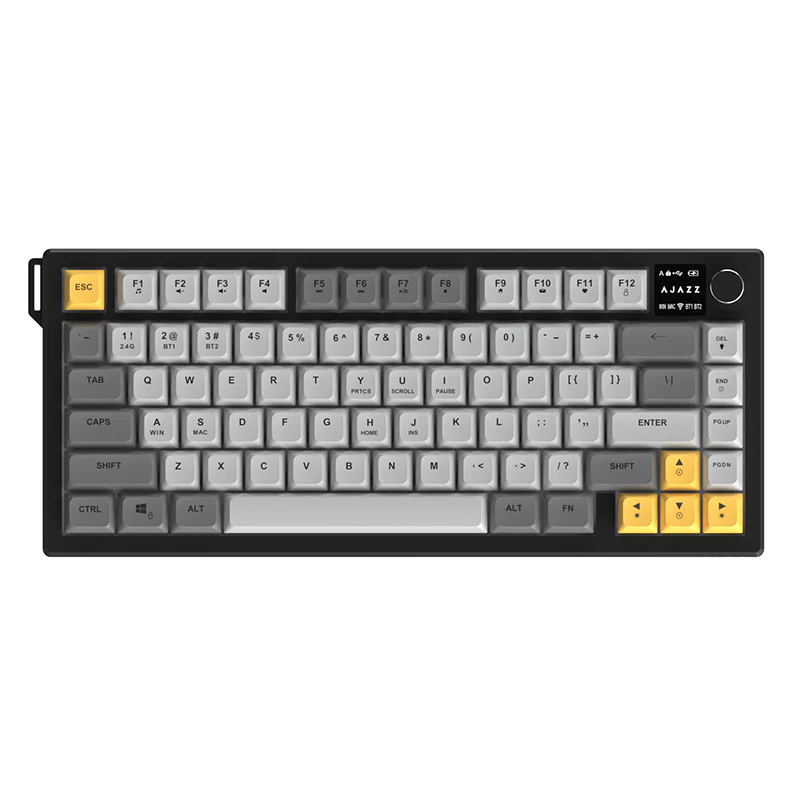 AJAZZ AF82 Gaming keyboard Series Quiet Bluetooth/2.4G Wireless/Wired 75% Layout Multimedia Knob Enjoy Dual Enjoyment for Office and Entertainment - Image 17