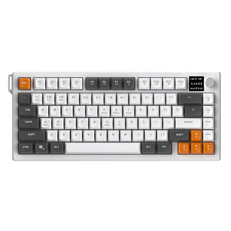 AJAZZ AF82 Gaming keyboard Series Quiet Bluetooth/2.4G Wireless/Wired 75% Layout Multimedia Knob Enjoy Dual Enjoyment for Office and Entertainment - Image 18