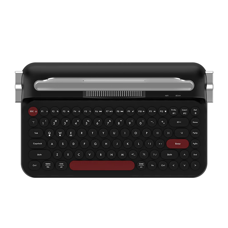 AJAZZ AF84 Wireless Keyboard Typewriter office Slot-in Stand 2.4GHz Wireless Receiver/Bluetooth