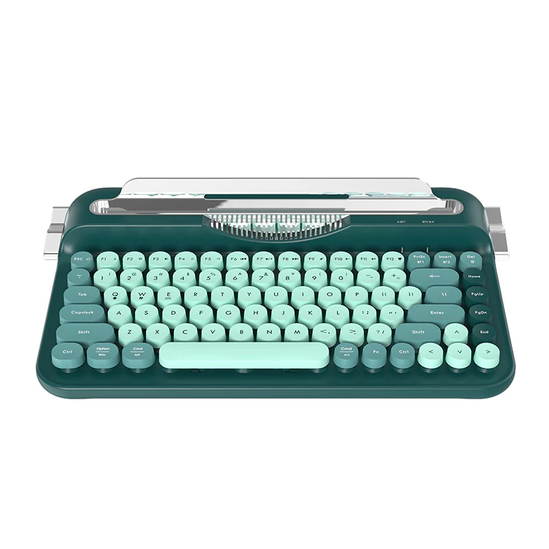 AJAZZ AF84 Wireless Keyboard Typewriter office Slot-in Stand 2.4GHz Wireless Receiver/Bluetooth - Image 23