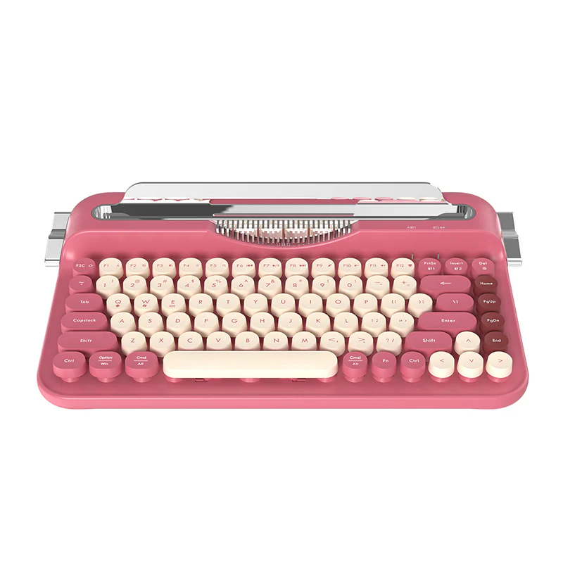 AJAZZ AF84 Wireless Keyboard Typewriter office Slot-in Stand 2.4GHz Wireless Receiver/Bluetooth - Image 24