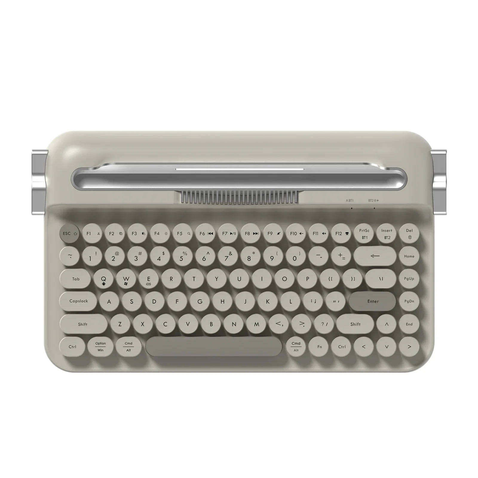 AJAZZ AF84 Wireless Keyboard Typewriter office Slot-in Stand 2.4GHz Wireless Receiver/Bluetooth - Image 6