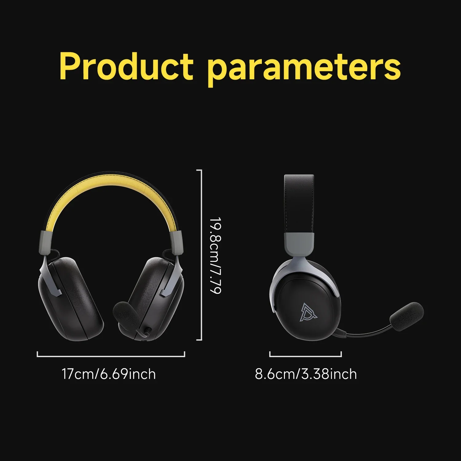 Ajazz AHM08 MAX Tri-mode Over-ear Headphones - Image 10