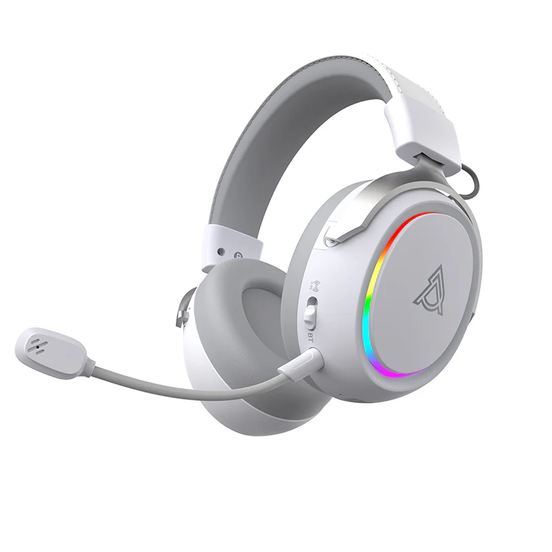 AJAZZ AHM10 MAX Over-Ear Gaming Headset Tri-mode connectivity 143H long-lasting battery life RGB ambient breathing lights - Image 2