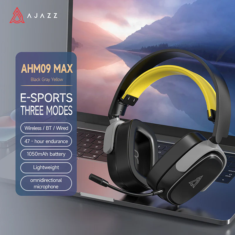 AJAZZ AHM09 MAX Earphones Wired + 2.4G + Bluetooth 1050mAh Battery - Image 3