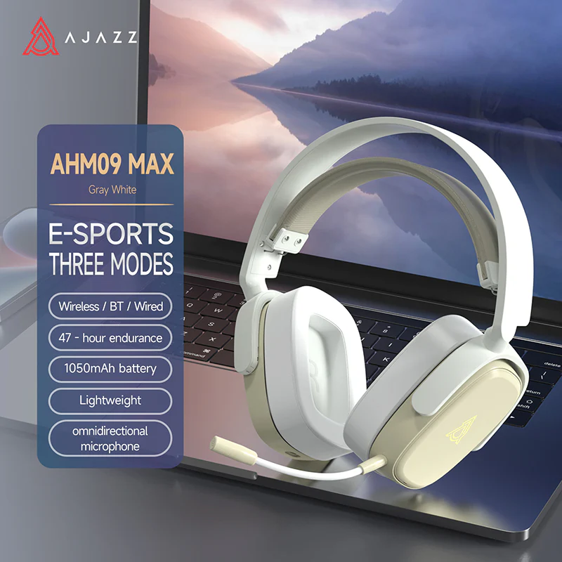 AJAZZ AHM09 MAX Earphones Wired + 2.4G + Bluetooth 1050mAh Battery - Image 4