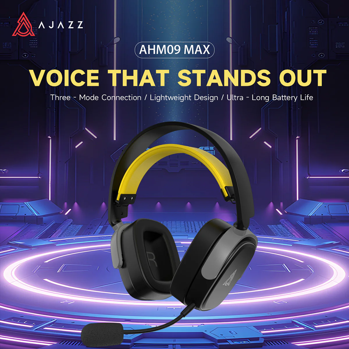 AJAZZ AHM09 MAX Earphones Wired + 2.4G + Bluetooth 1050mAh Battery - Image 5