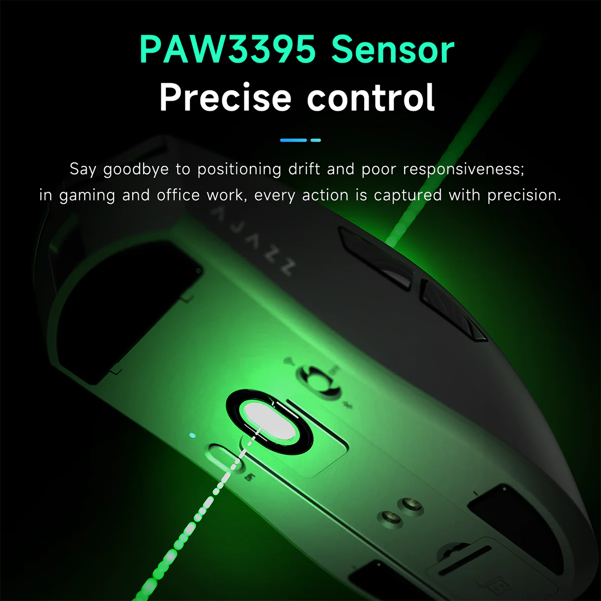 AJAZZ AJ139 NL V3 PRO Magnetic Base Gaming Mouse three modes PAW3395 Flagship Sensor Dual 8K High return rate 32000DPI Six-speed DPI - Image 8