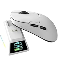 Ajazz AJ159 PRO 8Khz Bluetooth/2.4G/Wired 56G Lightweight Gaming Mouse with Magnetic Charging Dock, PAW3395 Sensor 26KDPI, Huanuo 100 Million Click - Image 2
