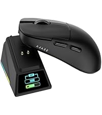 Ajazz AJ159 PRO 8Khz Bluetooth/2.4G/Wired 56G Lightweight Gaming Mouse with Magnetic Charging Dock, PAW3395 Sensor 26KDPI, Huanuo 100 Million Click - Image 3