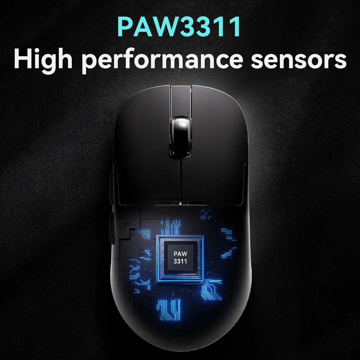 AJAZZ AJ159P MC Gaming Mouse with Magnetic Charging Dock (Bluetooth/2.4GHz Wireless/Wired) PAW3311 Tripe mode 1000Hz return rate - Image 6