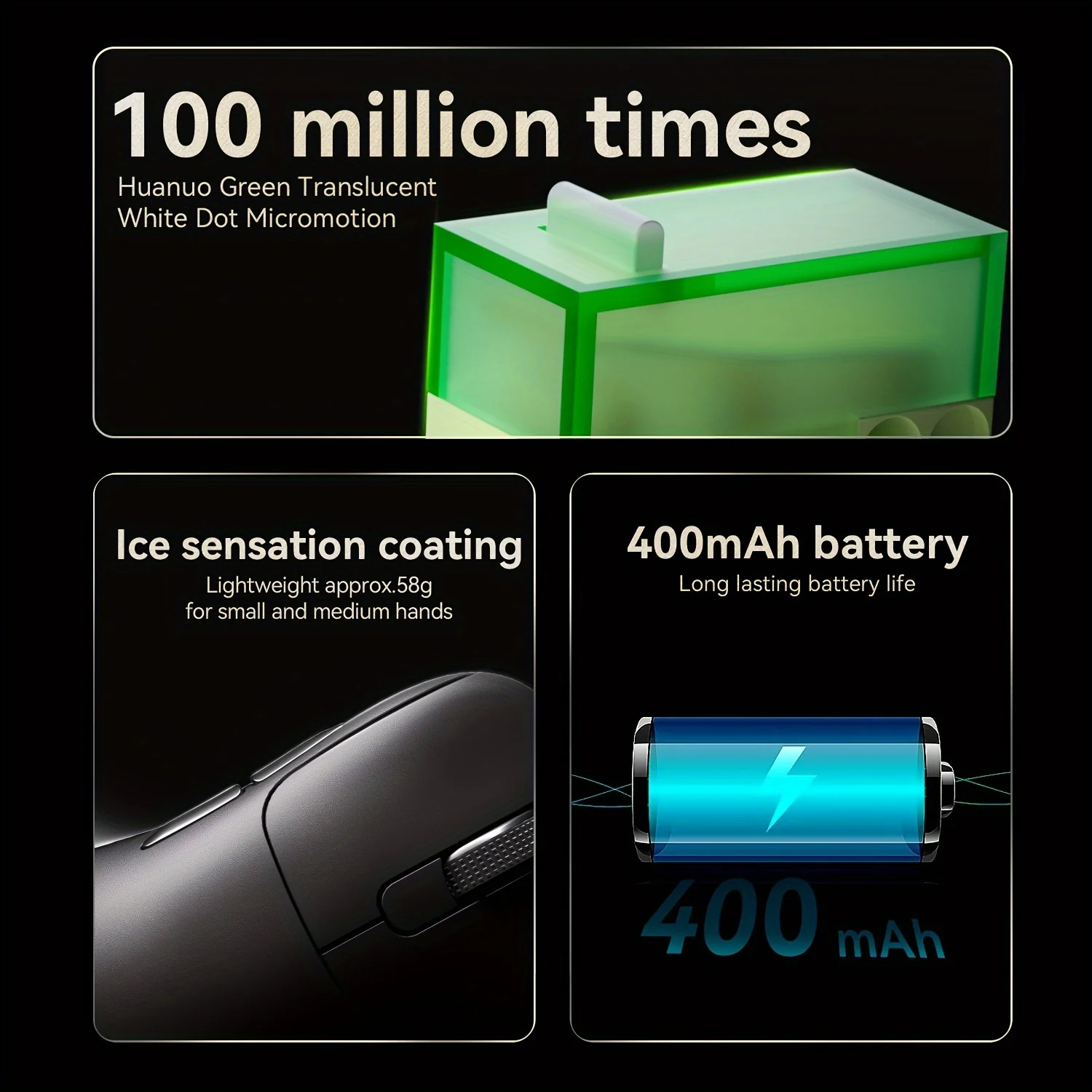 AJAZZ AJ179 APEX Tri-mode connection 2.4GHz / Bluetooth / WiredBattery capacity400 mAh Full-colorinteractive screen - Image 11