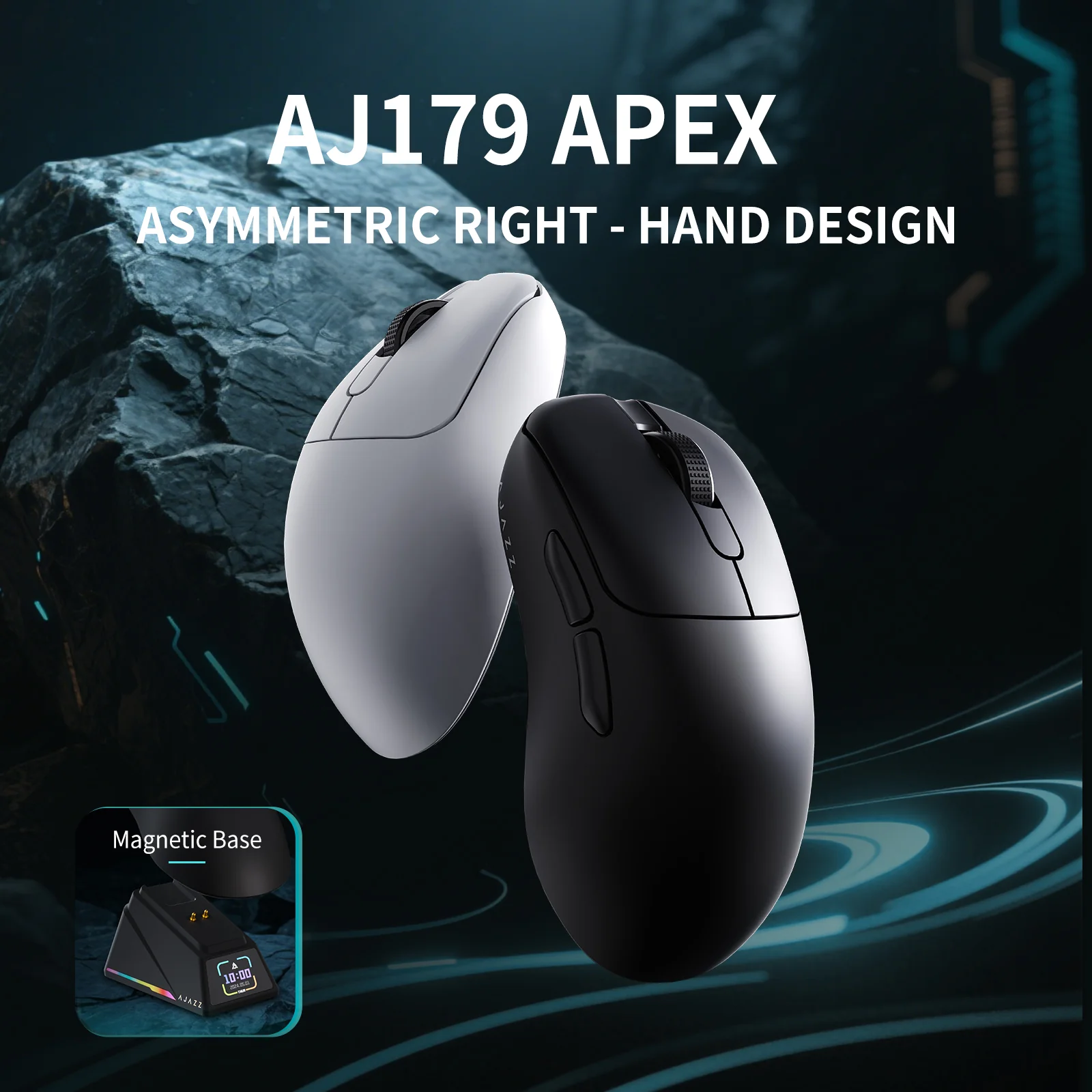 AJAZZ AJ179 APEX Tri-mode connection 2.4GHz / Bluetooth / WiredBattery capacity400 mAh Full-colorinteractive screen - Image 5