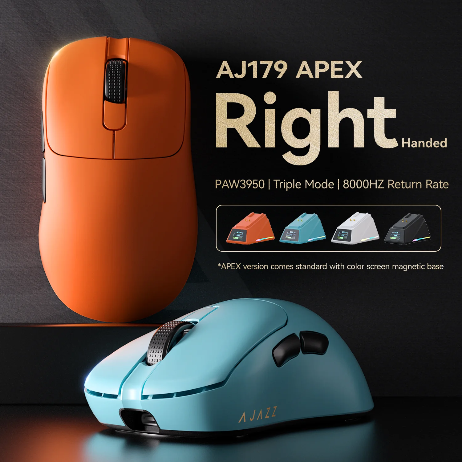 AJAZZ AJ179 Series features the high-end PAW3950 (AJ179 APEX) and PAW3395 sensors (AJ179, 179P, 179PRO) - Image 5