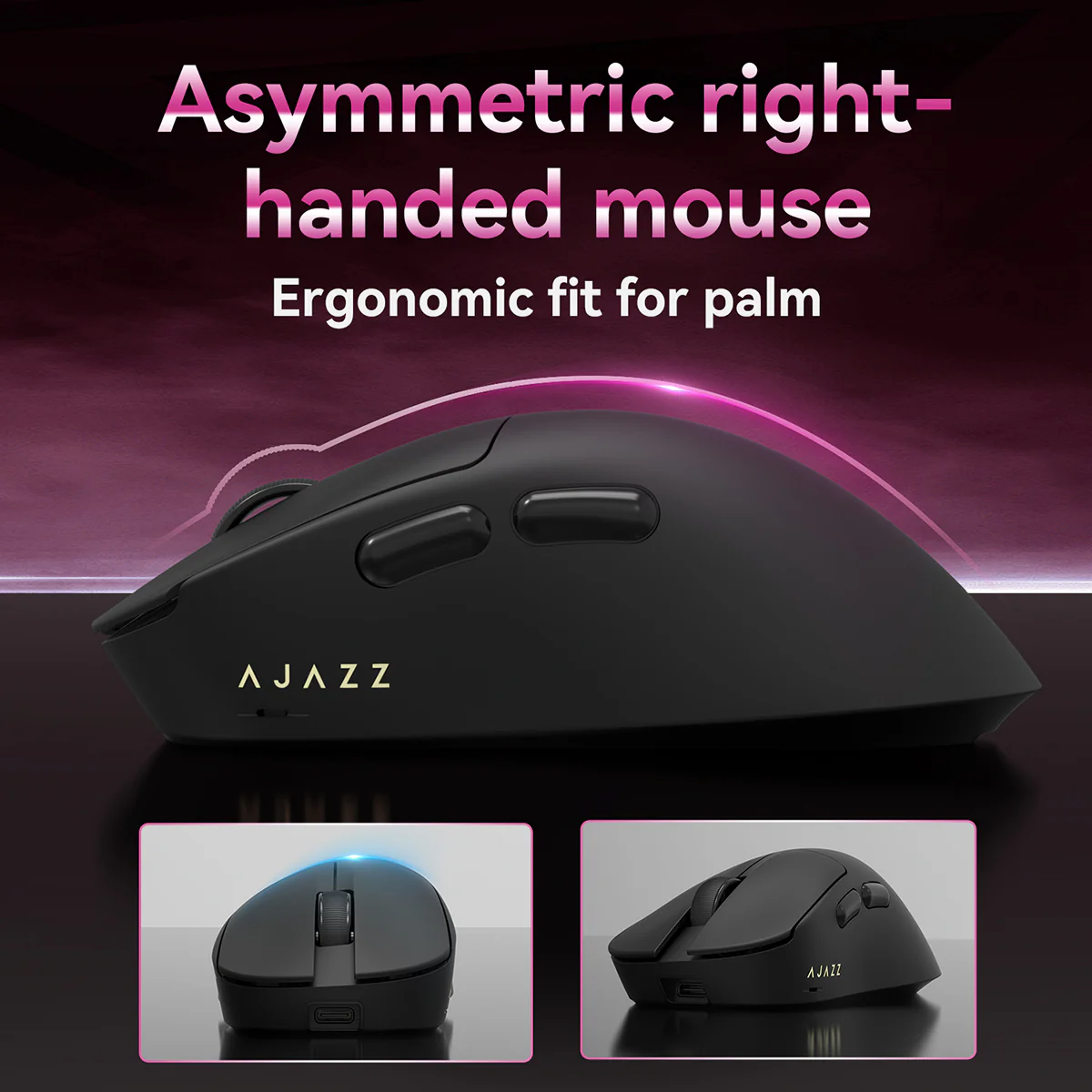AJAZZ AJ179 TITAN Series Mouse Bluetooth Tri-mode PAW3950 8000Hz Return Rate - Image 16