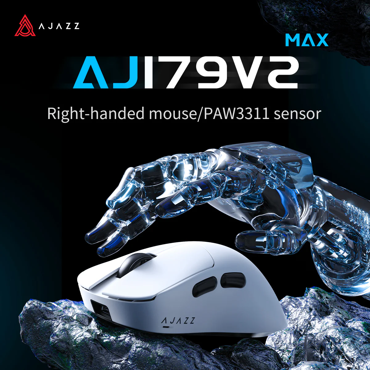 AJAZZ AJ179 V2 Series Mouse PAW3311 Sensor Gaming-grade optical sensor 12000 DPI - Image 3
