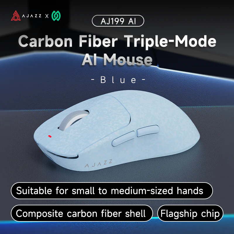 AJAZZ AJ199 AI Carbon fiber compositeTri-Mode AI Mouse Composite carbon fiber shell I Al Interaction - Image 4