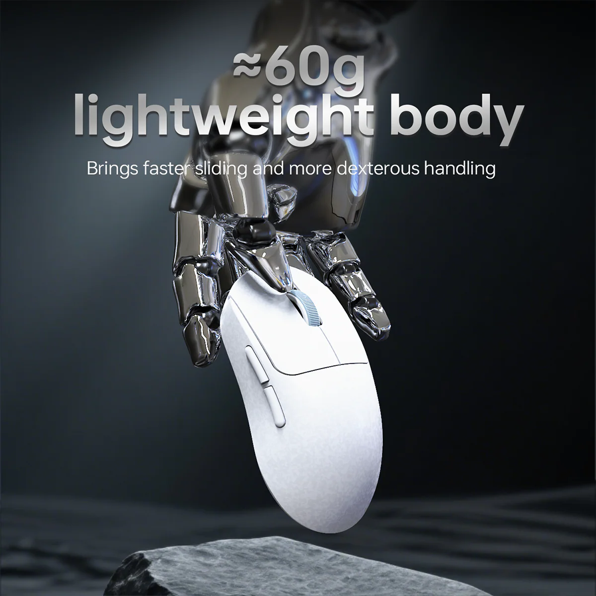 AJAZZ AJ199 Gaming Mouse Carbon Fiber Version 500mAh Bluetooth/2.4G Wireless/Wired connection PAW3311 Sensor - Image 4