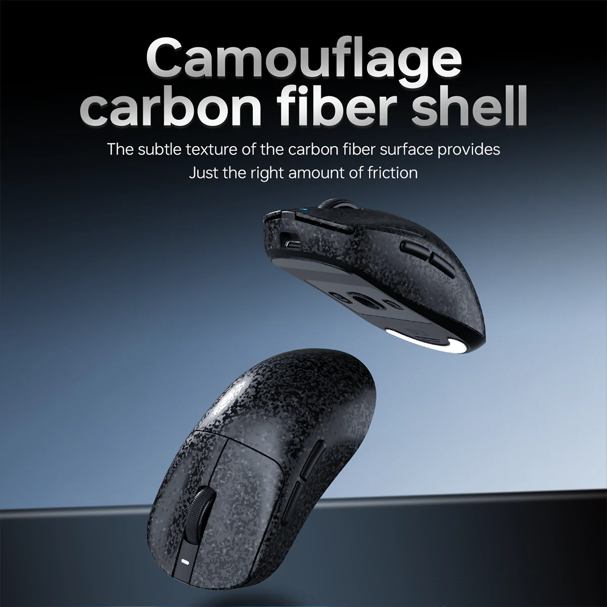 AJAZZ AJ199 Gaming Mouse Carbon Fiber Version 500mAh Bluetooth/2.4G Wireless/Wired connection PAW3311 Sensor - Image 5