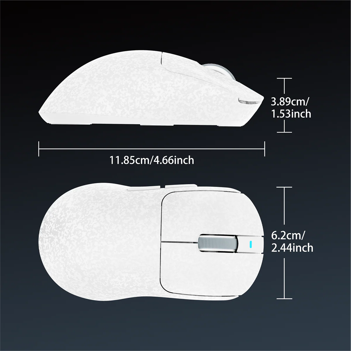 AJAZZ AJ199 Gaming Mouse Carbon Fiber Version 500mAh Bluetooth/2.4G Wireless/Wired connection PAW3311 Sensor - Image 8