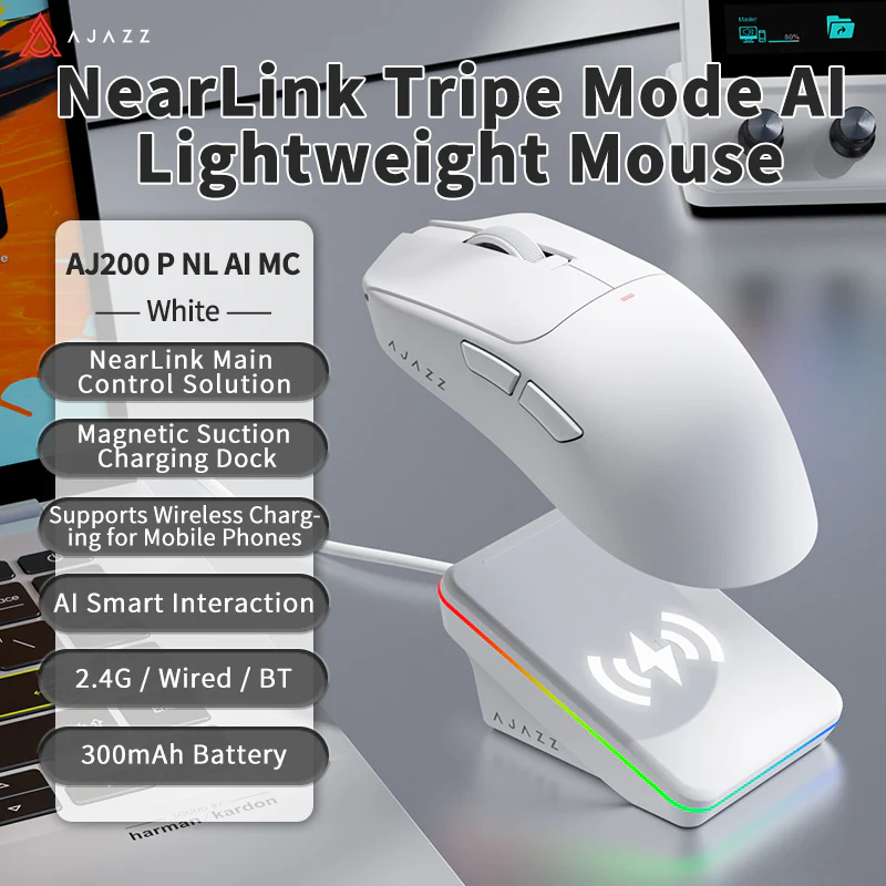 AJAZZ AJ200P NL AI MC Wireless AI Gaming Mouse NearLink Main Control Al Interaction  Magnetic Wireless Endurance - Image 14