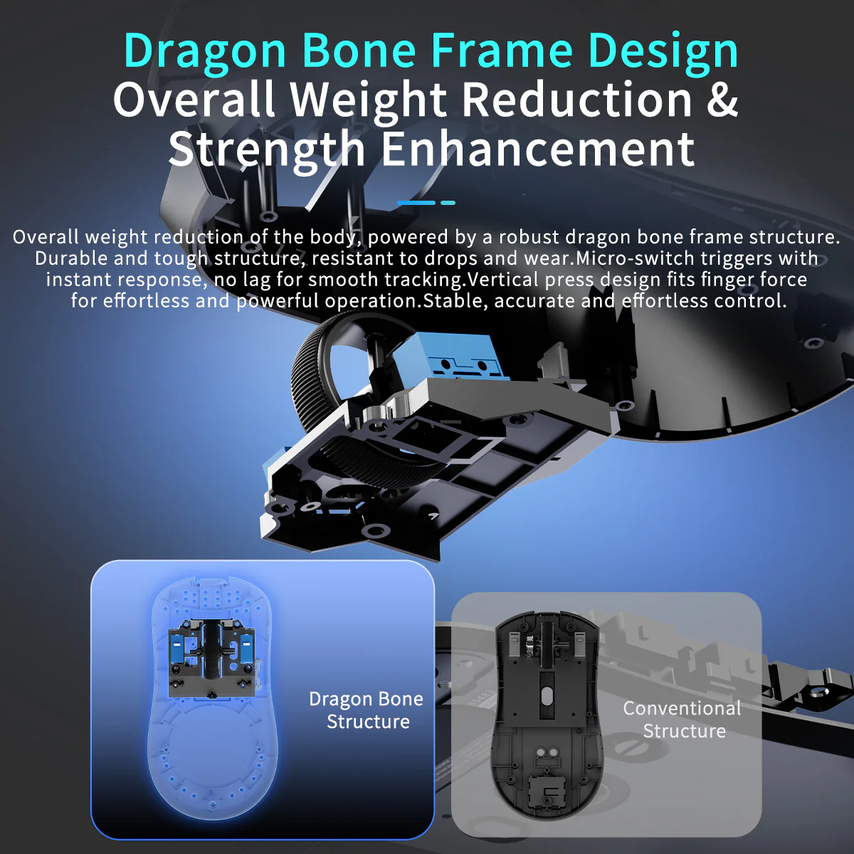 AJAZZ AJ200P NL AI MC Wireless AI Gaming Mouse NearLink Main Control Al Interaction  Magnetic Wireless Endurance - Image 5