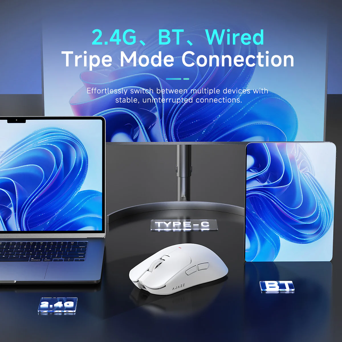 AJAZZ AJ200P NL AI MC Wireless AI Gaming Mouse NearLink Main Control Al Interaction  Magnetic Wireless Endurance - Image 6