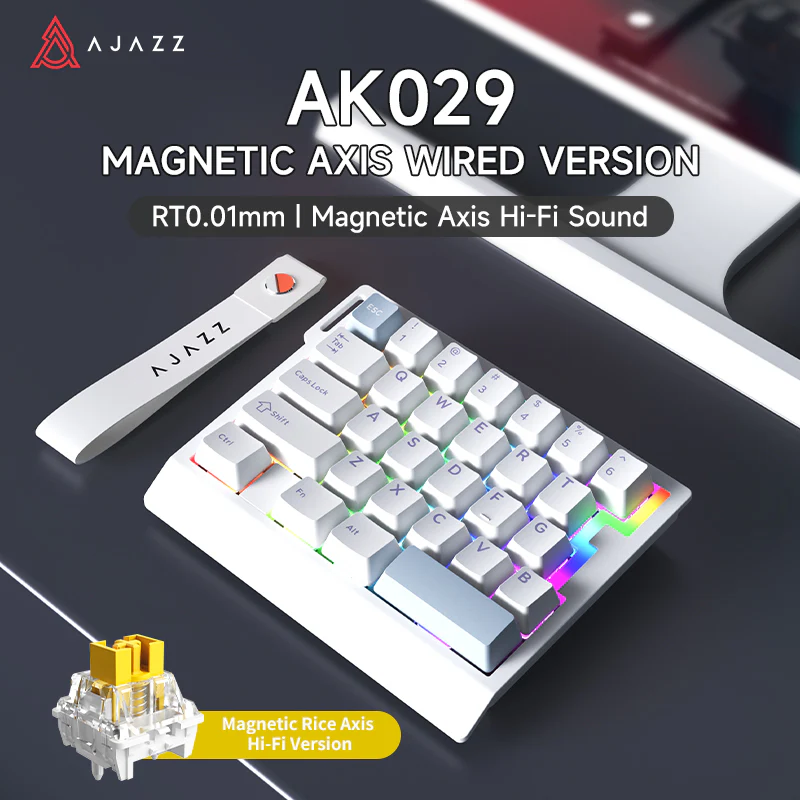 AJAZZ AK029 One-Handed Gaming Keyboard, 29-Key RGB, Full Key Customization, Hot-Swappable - Image 10