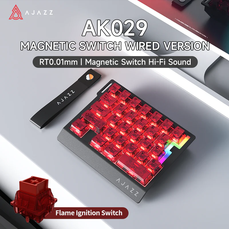 AJAZZ AK029 One-Handed Gaming Keyboard, 29-Key RGB, Full Key Customization, Hot-Swappable - Image 12