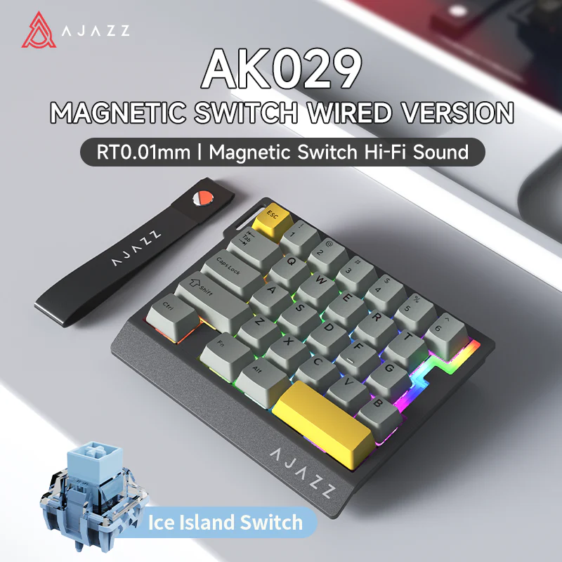 AJAZZ AK029 One-Handed Gaming Keyboard, 29-Key RGB, Full Key Customization, Hot-Swappable - Image 13