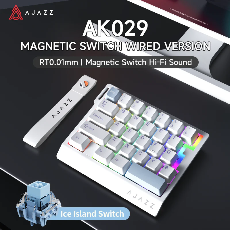 AJAZZ AK029 One-Handed Gaming Keyboard, 29-Key RGB, Full Key Customization, Hot-Swappable - Image 16