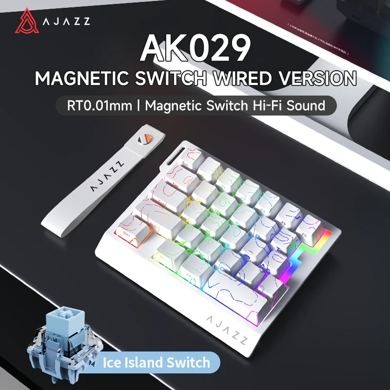 AJAZZ AK029 One-Handed Gaming Keyboard, 29-Key RGB, Full Key Customization, Hot-Swappable - Image 17