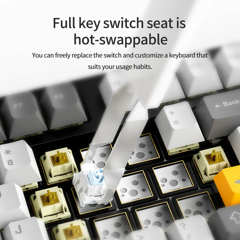 AJAZZ AK35I V3 MAX 104-key customized Keyboard TFT color screen Tri-mode RGB DIY - Image 9