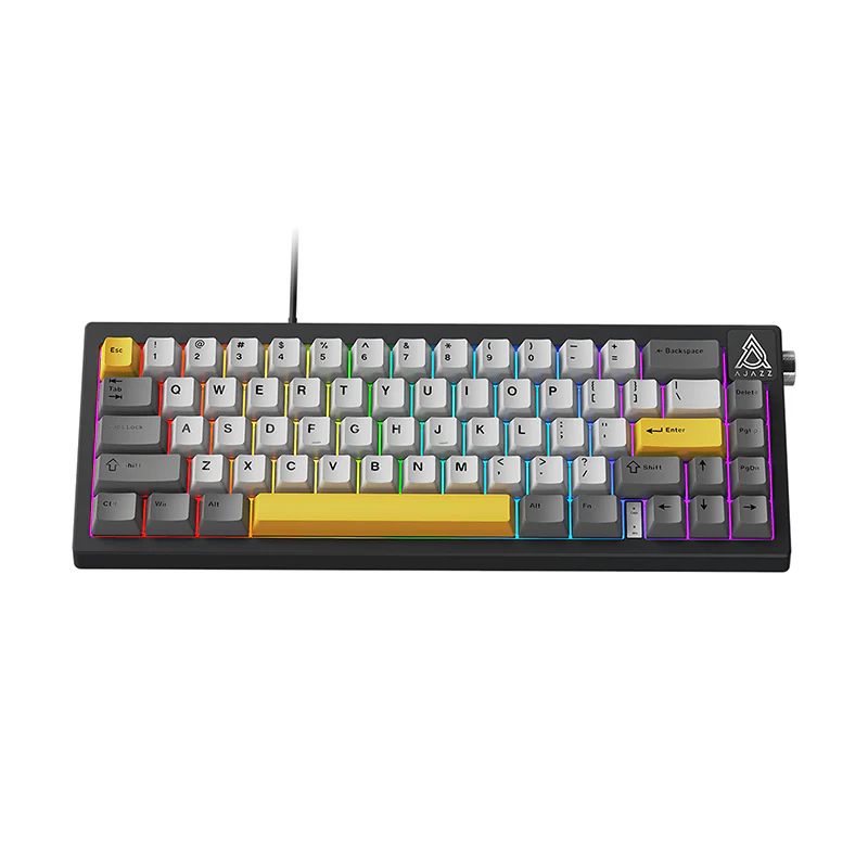 Ajazz AK650 Wired Gaming Mechanical Keyboard volume knob full-key hot-swappable switches - Image 16