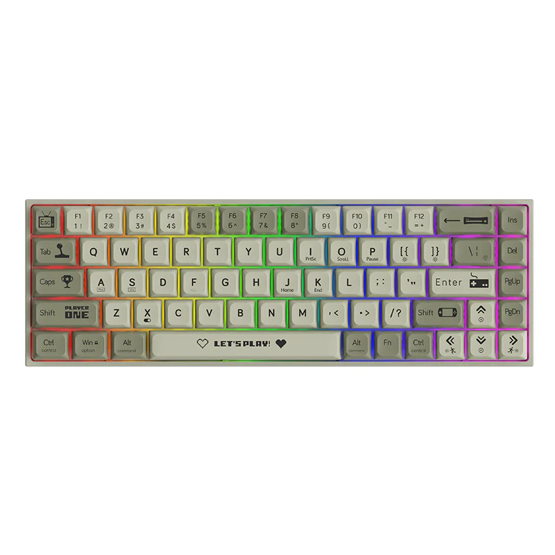 AJAZZ AK680 Keyboard wired Mixed color lights Dual key caps Full key hot swappable - Image 15