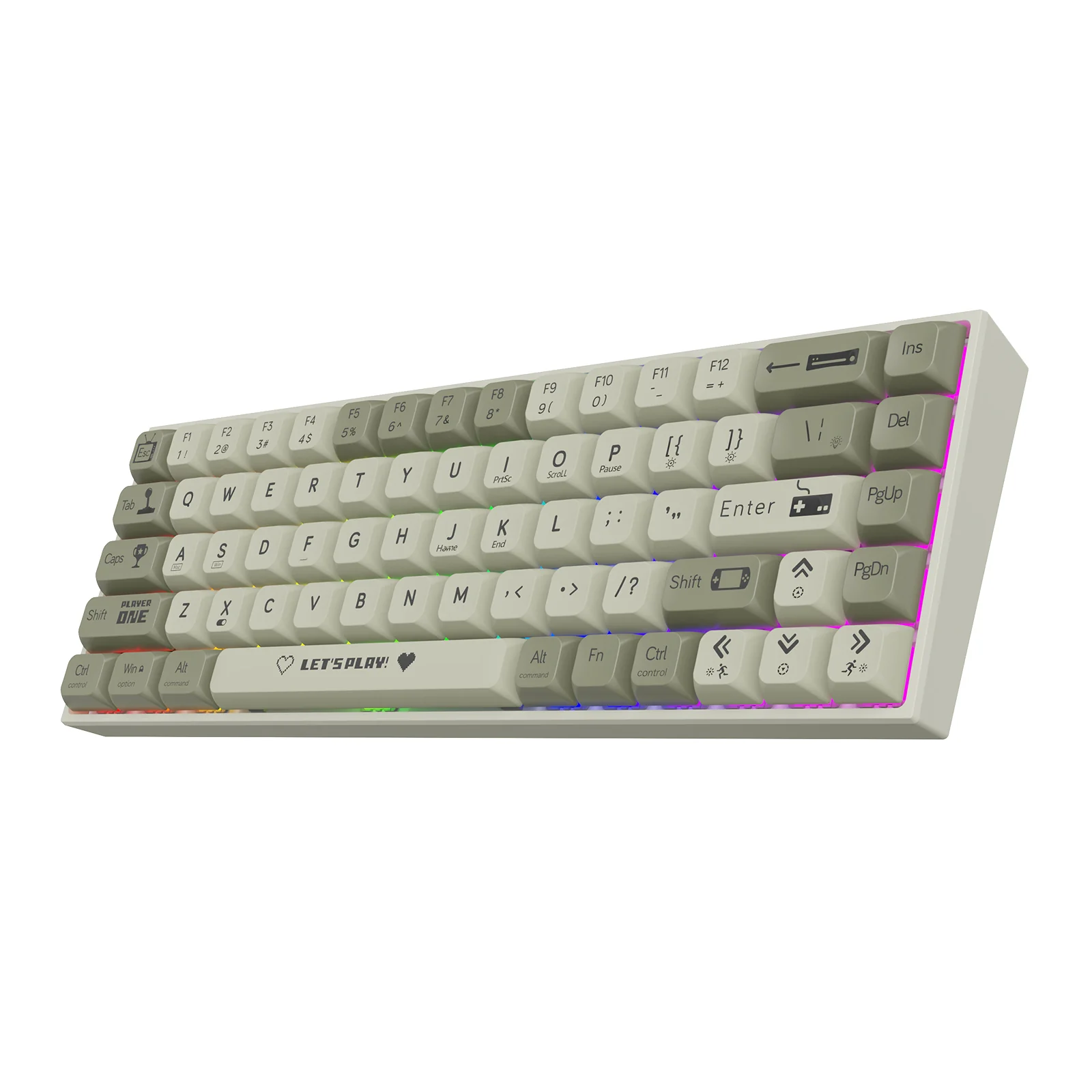AJAZZ AK680 Keyboard wired Mixed color lights Dual key caps Full key hot swappable - Image 17