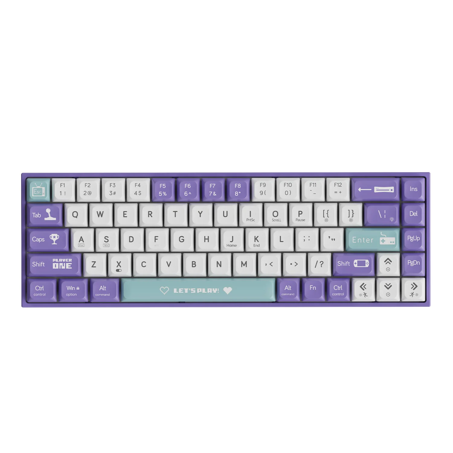 AJAZZ AK680 Keyboard wired Mixed color lights Dual key caps Full key hot swappable - Image 19