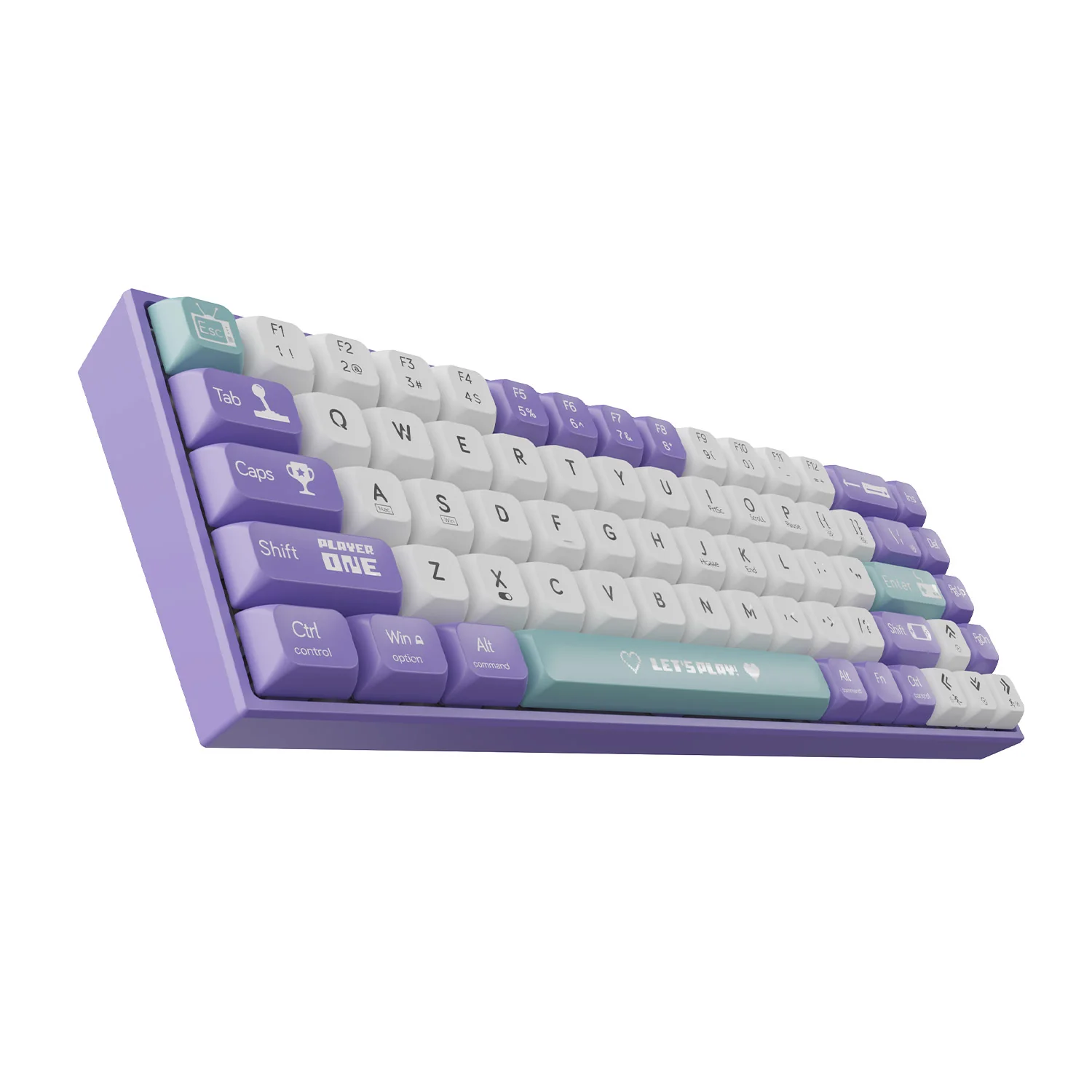 AJAZZ AK680 Keyboard wired Mixed color lights Dual key caps Full key hot swappable - Image 20